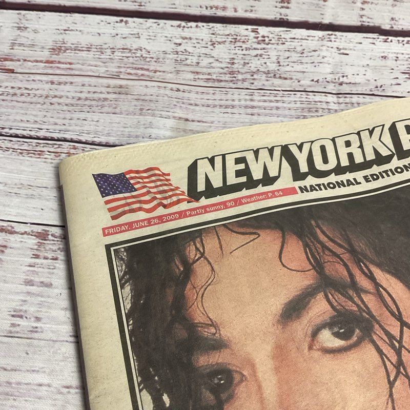 New York Post Michael Jackson King Of Pop Dead June 26, 2009