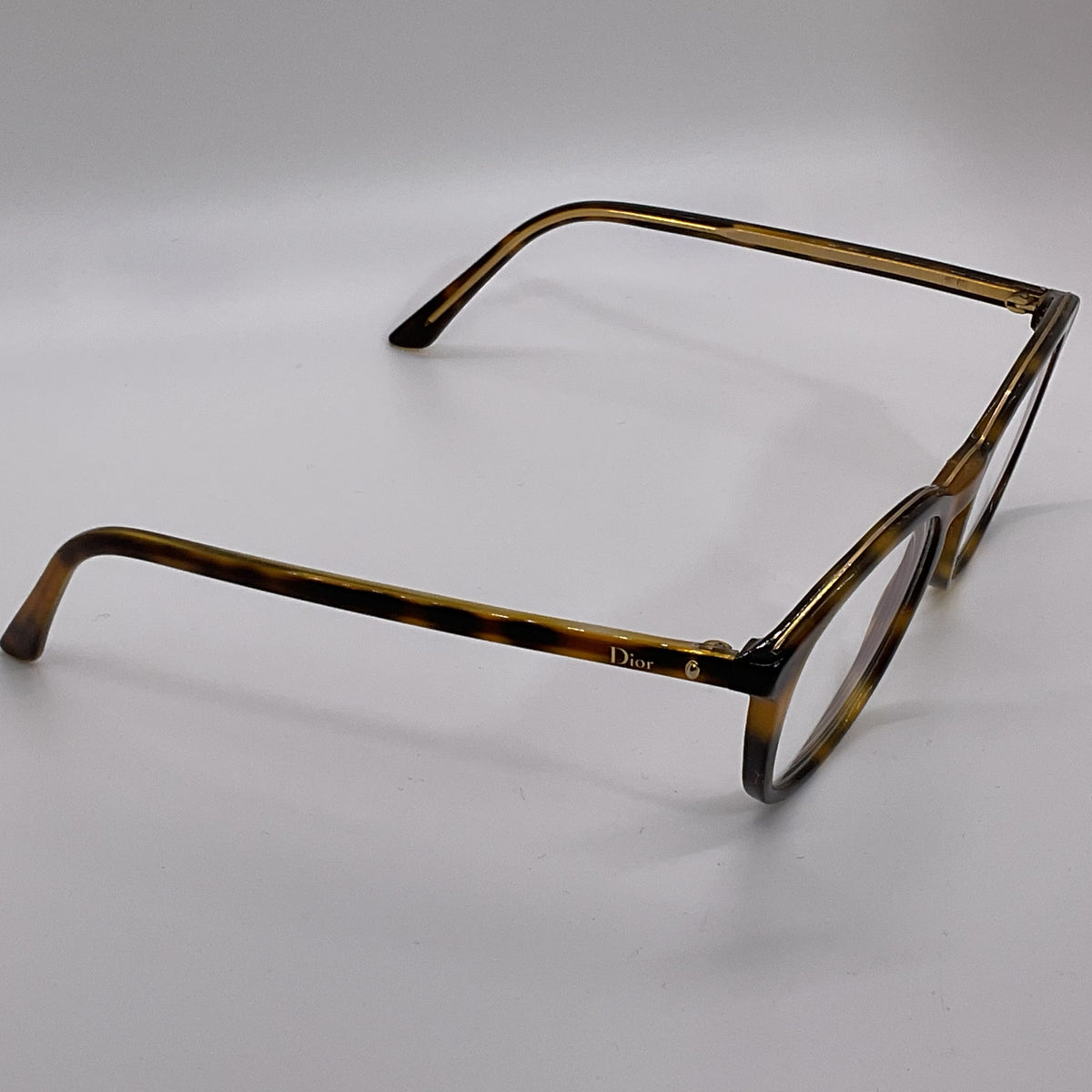 VTG. CHRISTIAN DIOR N40 Unisex Brown Tortoise Eyeglass Frames- FRAMES ONLY