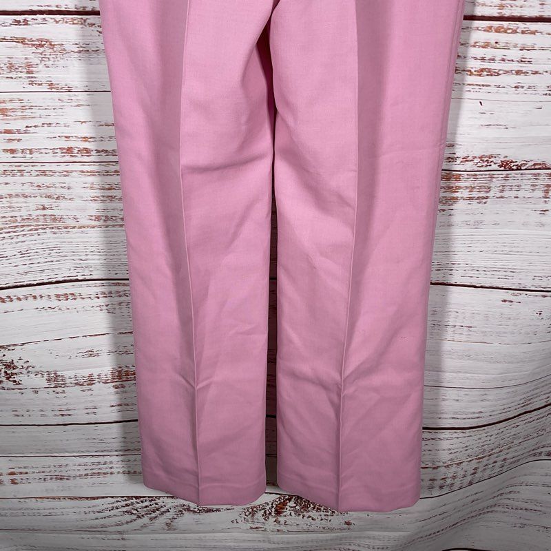 NWT Reiss Aura Pink Tailored Pleated Flare Trouser Pants Size 6 MSRP $285