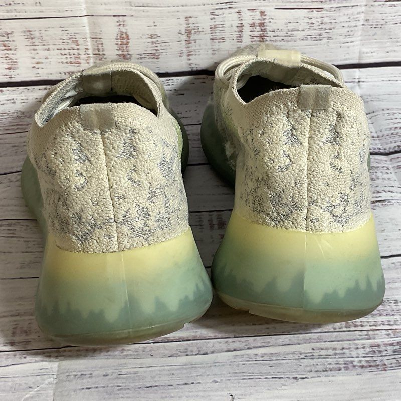 ADIDAS Yeezy Boost 350 V2 White/Green Women's Sneakers- SZ 5