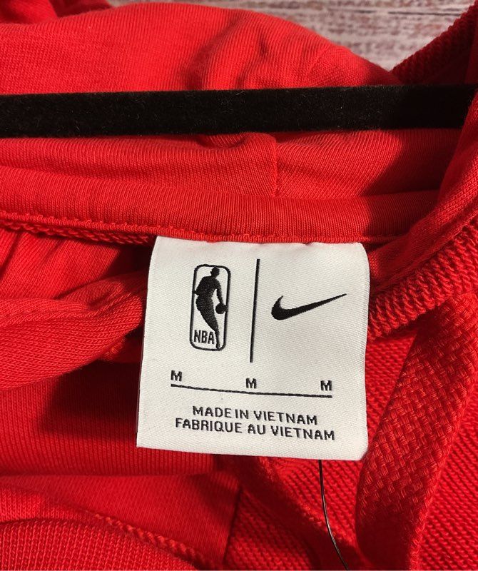 NWT Men's Nike NBA Fleece Pullover 'Philadelphia 76ers Courtside Red Size M