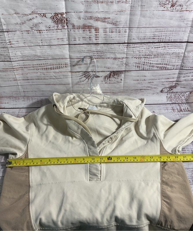 Eleventy Women's Cropped Jacket Hoodie Beige Size Small Made in Italy