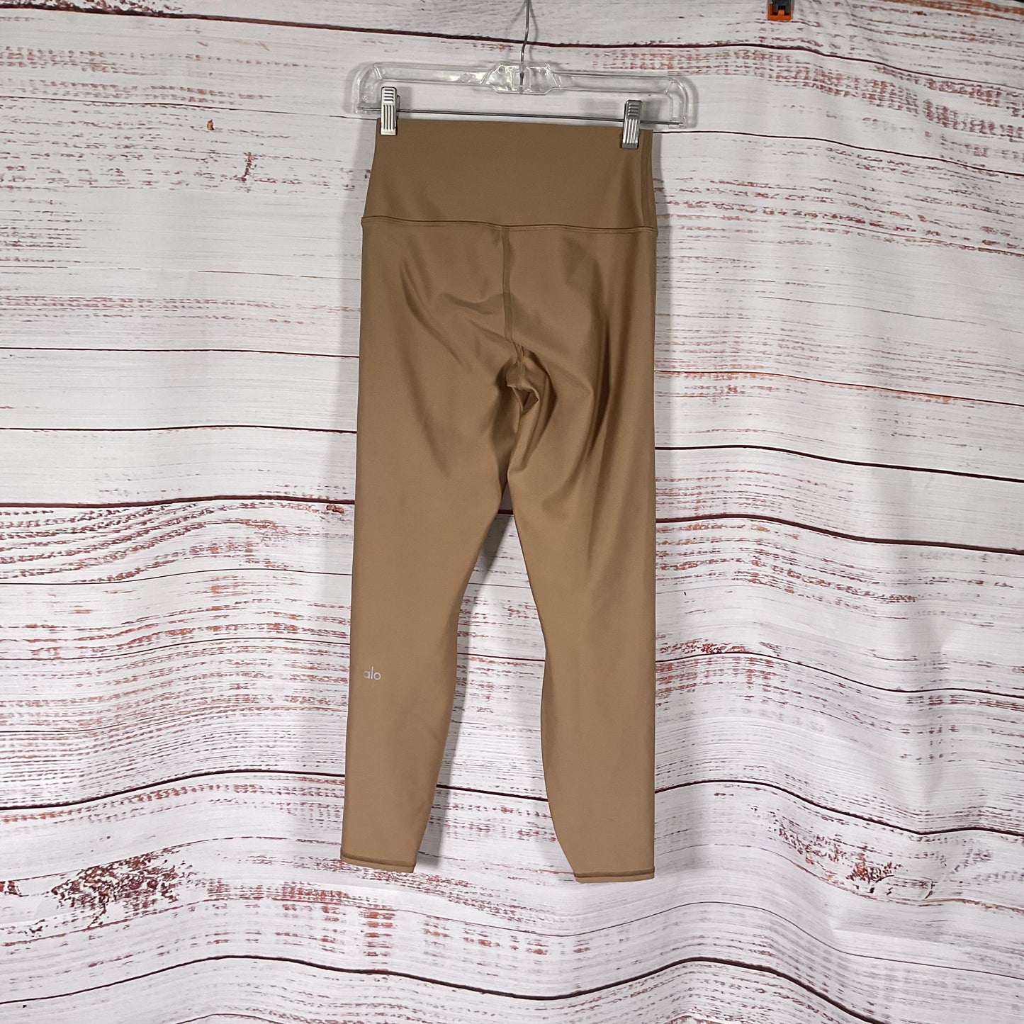 Alo Yoga High Waist Airlift Toasted Almond Brown Leggings Pants - Size S