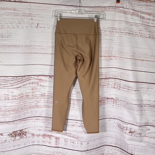 Alo Yoga High Waist Airlift Toasted Almond Brown Leggings Pants - Size S