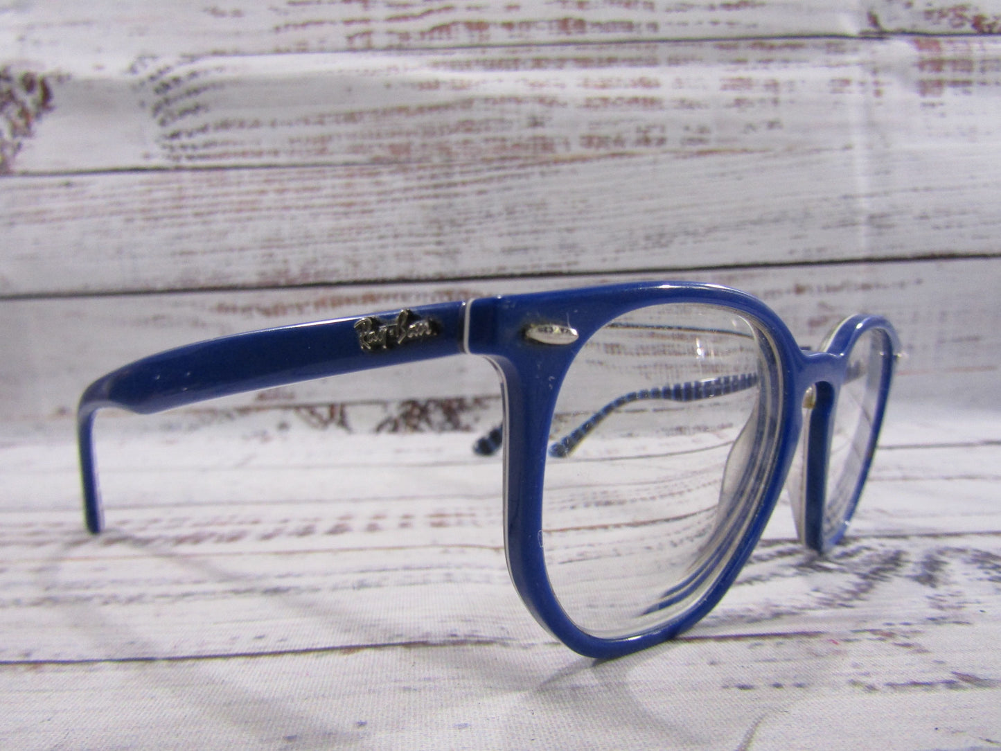 Ray-Ban RB7151 Blue Hexagonal Eyeglasses Frame