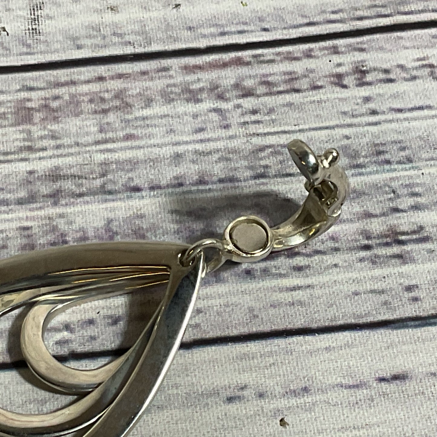 JOSEPH ESPOSITO (ESPO SIG) Sterling Multi Layer Teardrop 2.75" Pendant- 18.67g