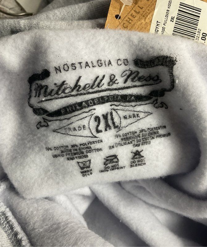 Mitchell & Ness x Sherwood Hockey Men's Rep My Hood Pullover Hoodie Gray 2XL