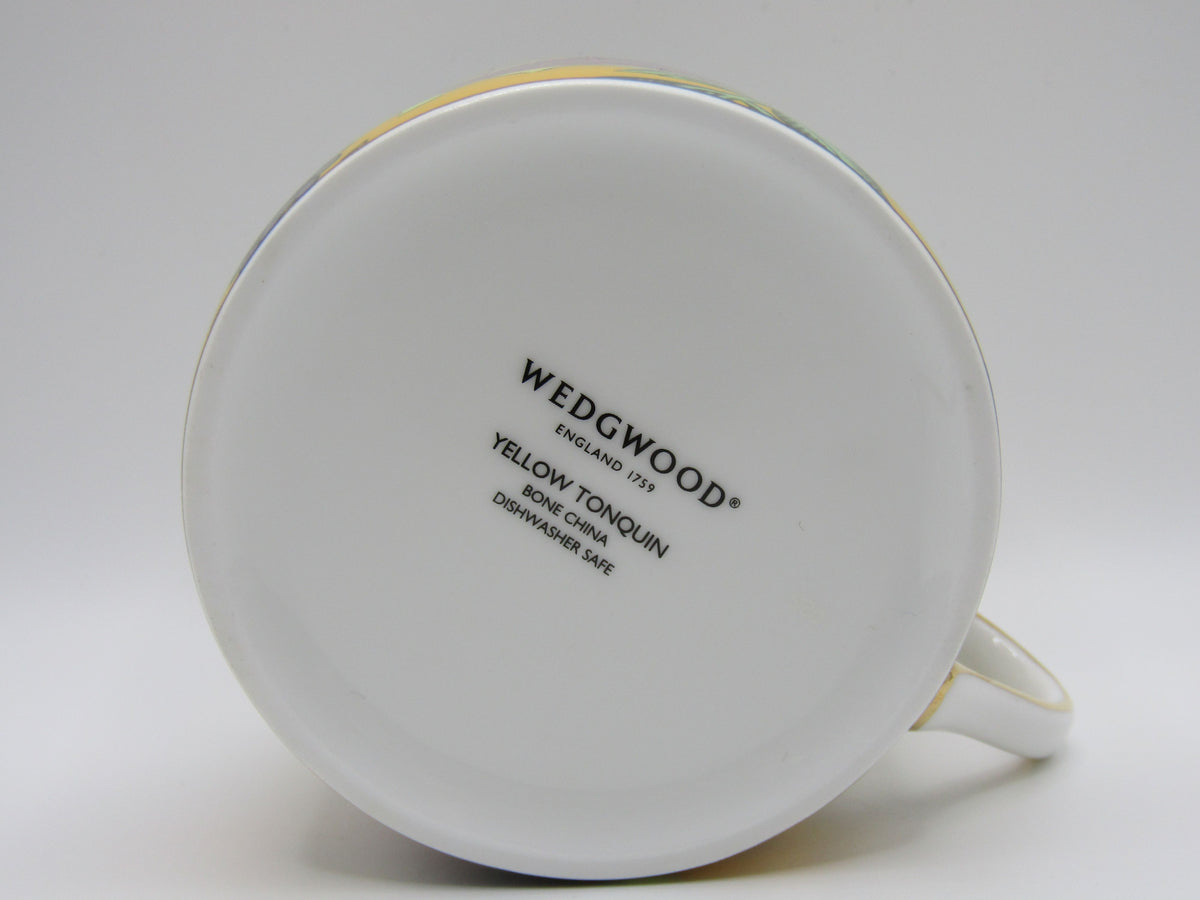 Wedgwood Wonderlust Yellow Tonquin Bone China Flat Cup & Saucer Set