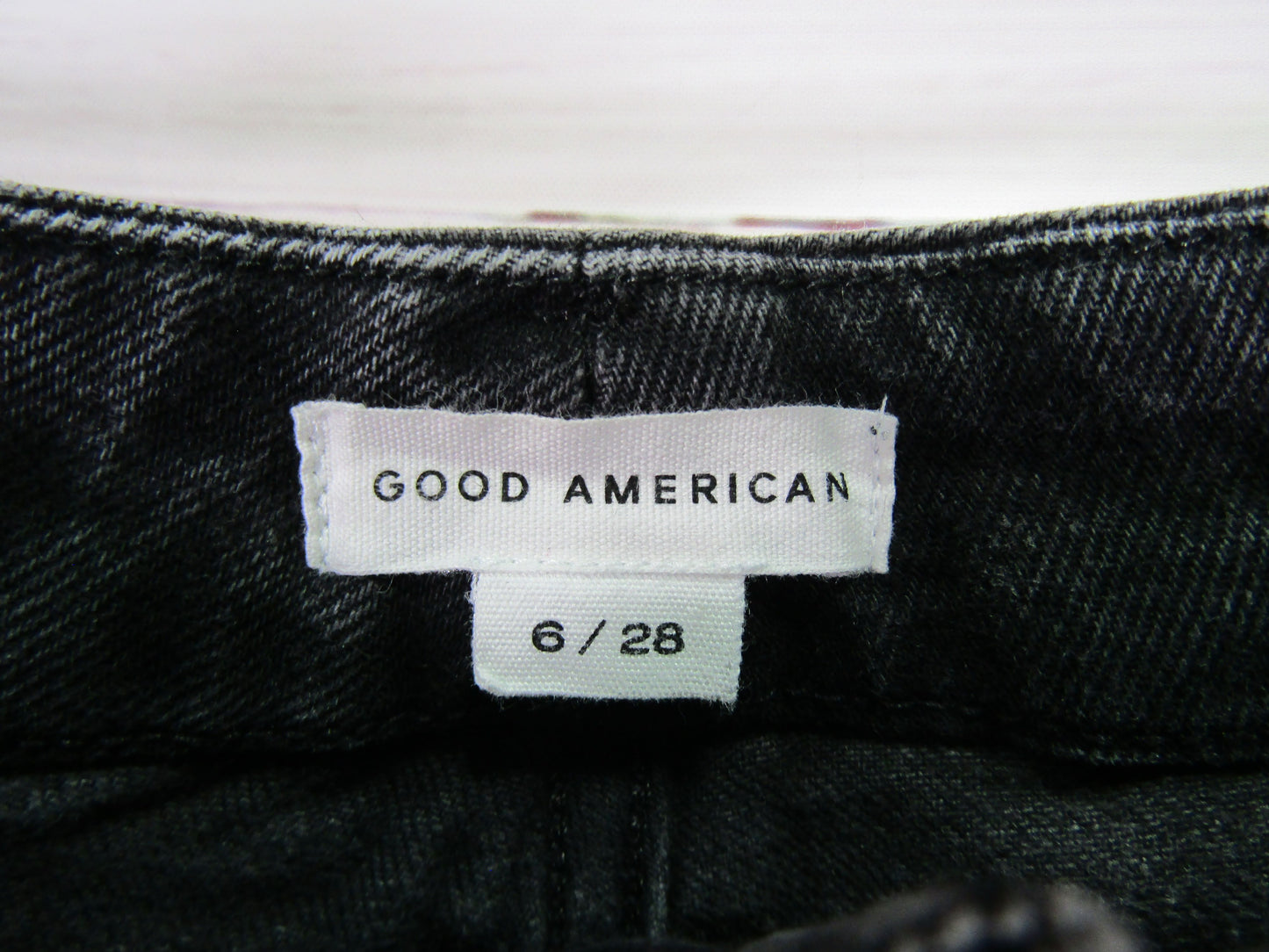 Good American Good Boy Women's Black Distressed Jeans Size 28
