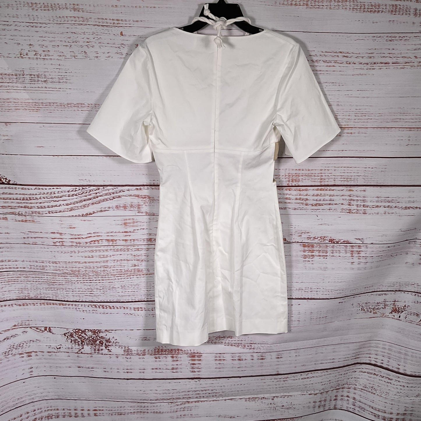 Rosie Assoulin Anchor Aweigh White Beige Short Sleeve Mini Dress - Size 2