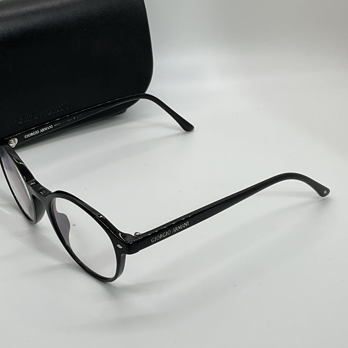 GIORGIO ARMANI AR7004 5001 Black Round Eyeglasses- 49[ ]19 145 (FRAMES ONLY)