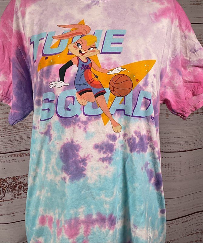 Mitchell & Ness Men's Space Jam 2 Lola Bunny Tie Dye T-Shirt Multicolor L