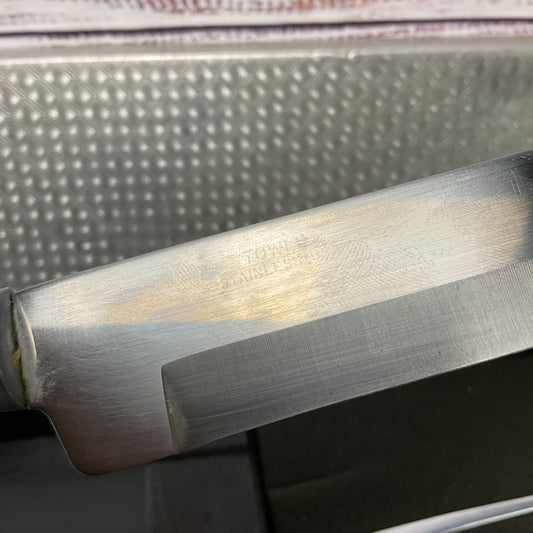 Towle Stainless Steel Fork and Knife Carving Set Engraved NAIC Zone II 1977