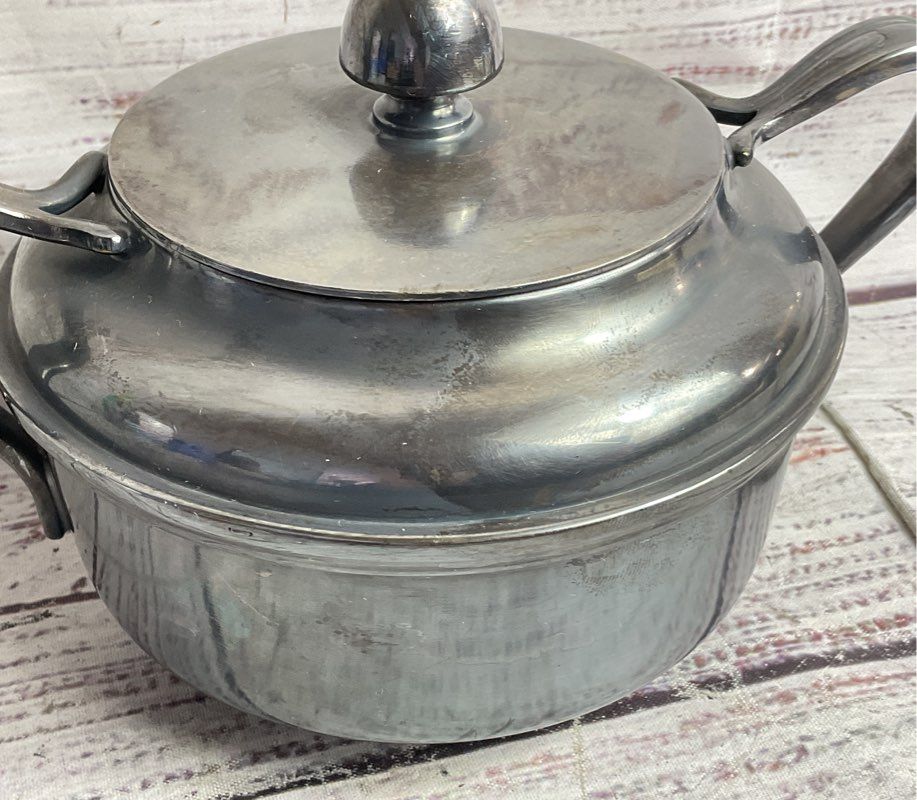 Reed & Barton Vintage WW2 USN Silver-Soldered 3610 Sugar Bowl Silver Plated