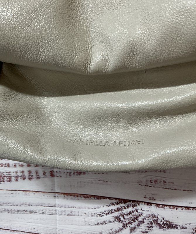 Daniella Lehavi Beige and Brown Leather Crossbody Bag Retail $395