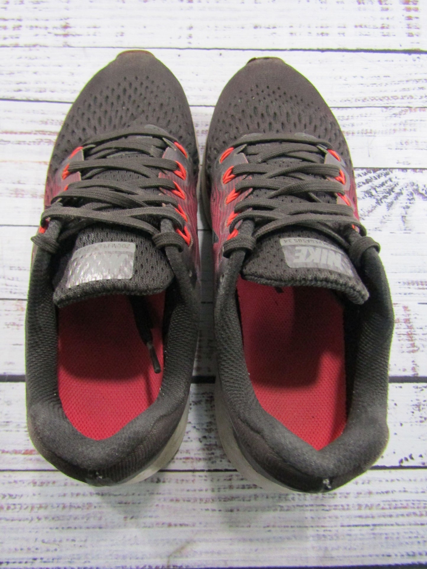 Nike Air Zoom Pegasus 34 Women's Black Berry Low Top Sneakers AH7949-200