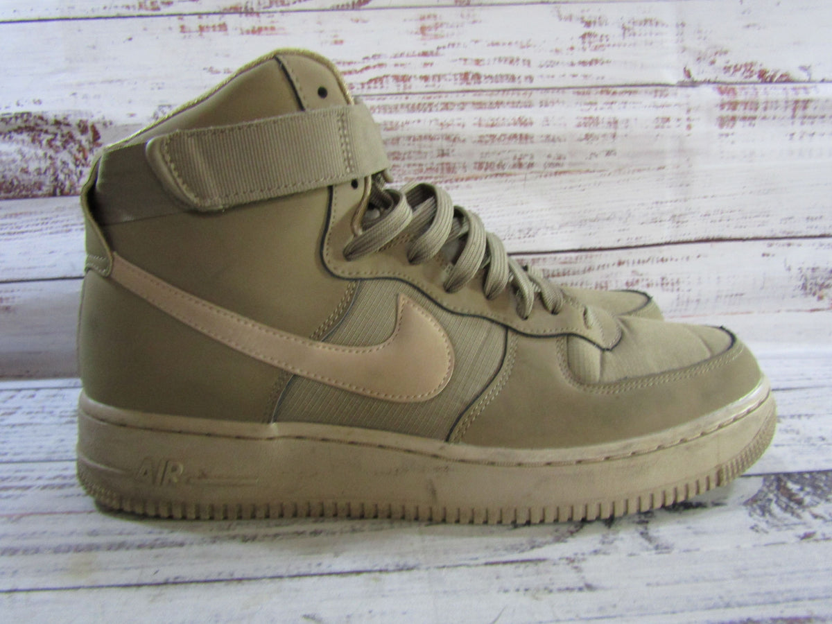 Nike Air Force 1 High '07 Men's Canteen Leather Mid-Top Sneakers 10 315121-206