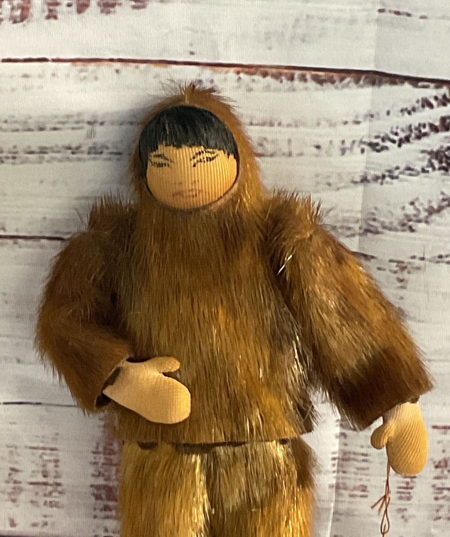 Vintage Folk Inuit Arctic Hand Made Doll
