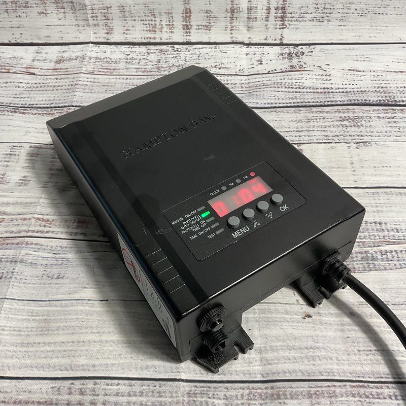 Hampton Bay Low Voltage 120 Watt Landscape Lighting Transformer W/ Dusk To Dawn