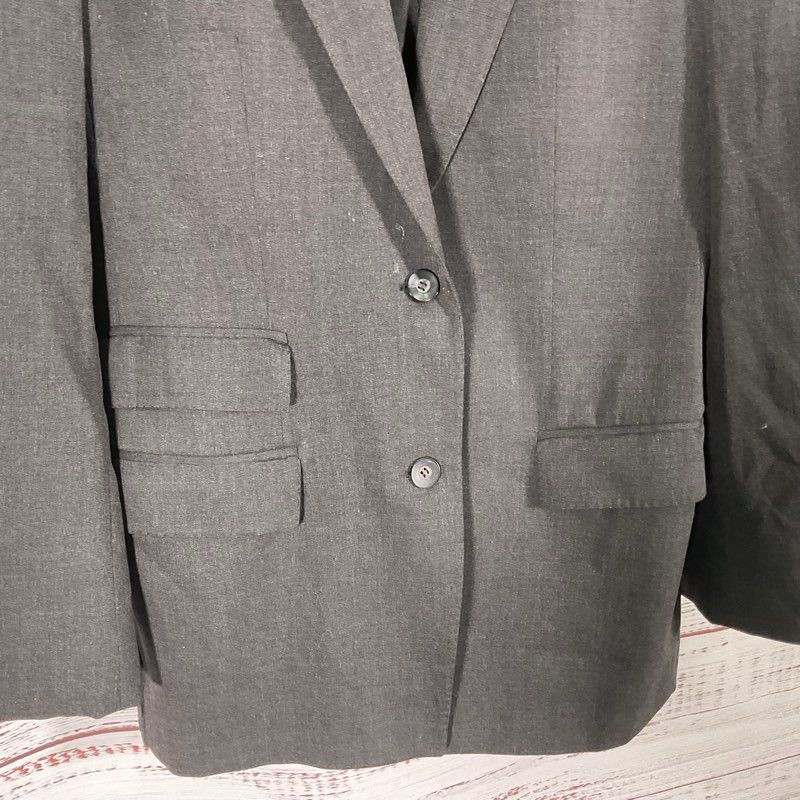 Gucci Gray Wool Blend 2 Button 3 Pocket Suit Jacket - Size 42