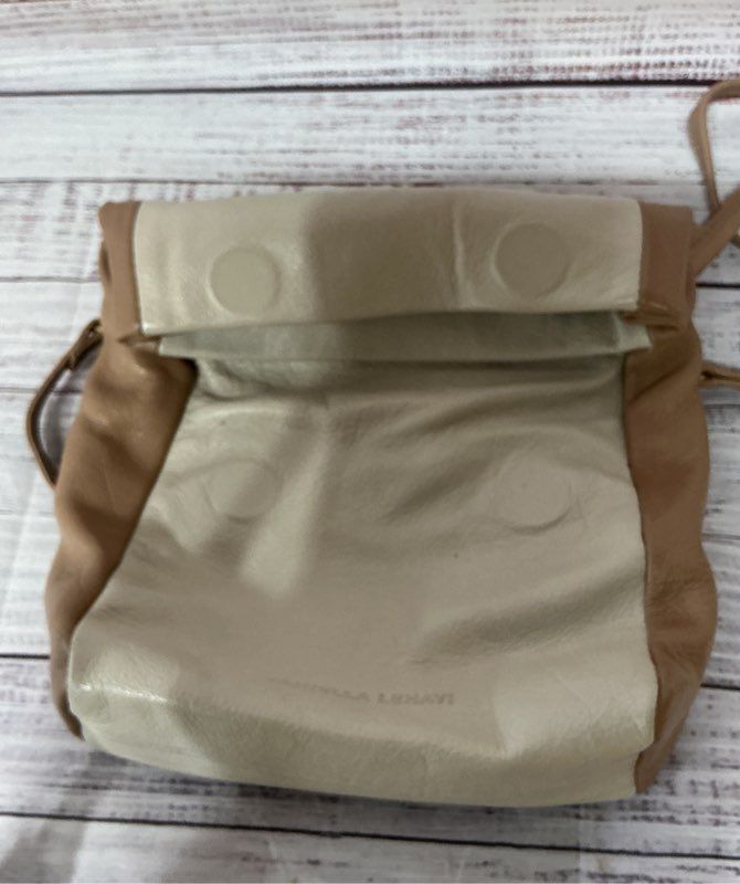 Daniella Lehavi Beige and Brown Leather Crossbody Bag Retail $395