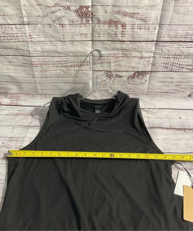 Women's NEW Halogen Black Sleeveless Blouse Size 1