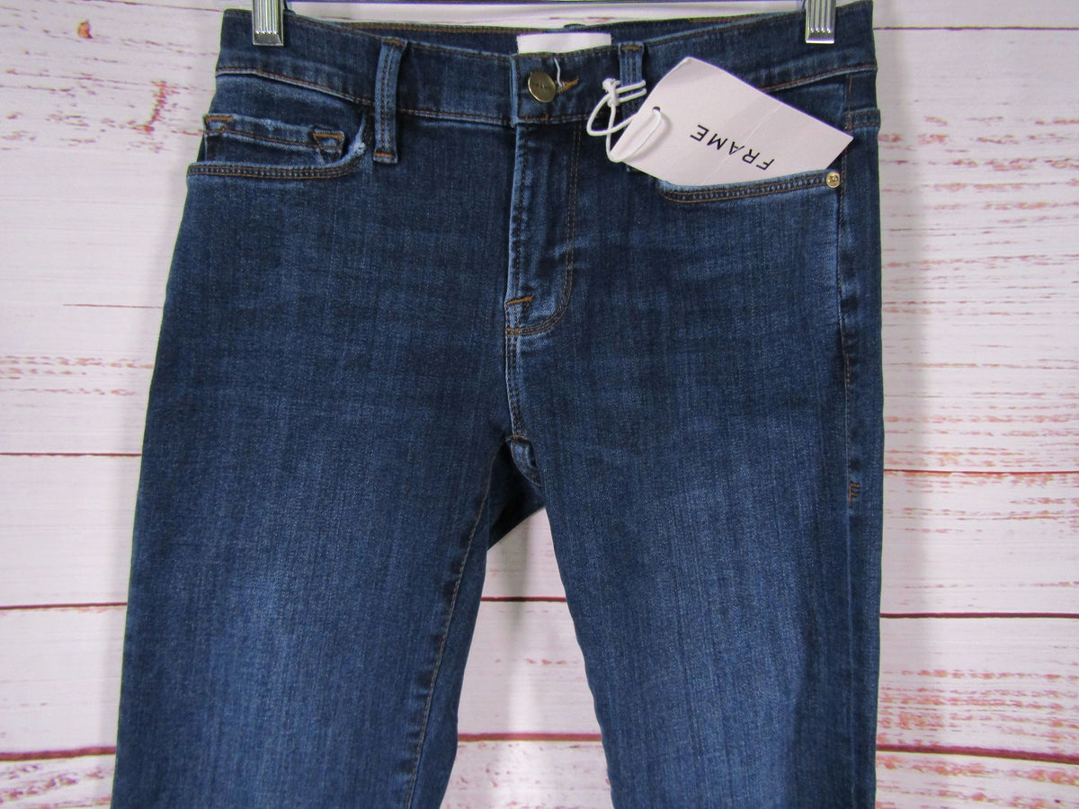 Frame Le Garcon Women's Blue Denim Skinny Jeans Size 24