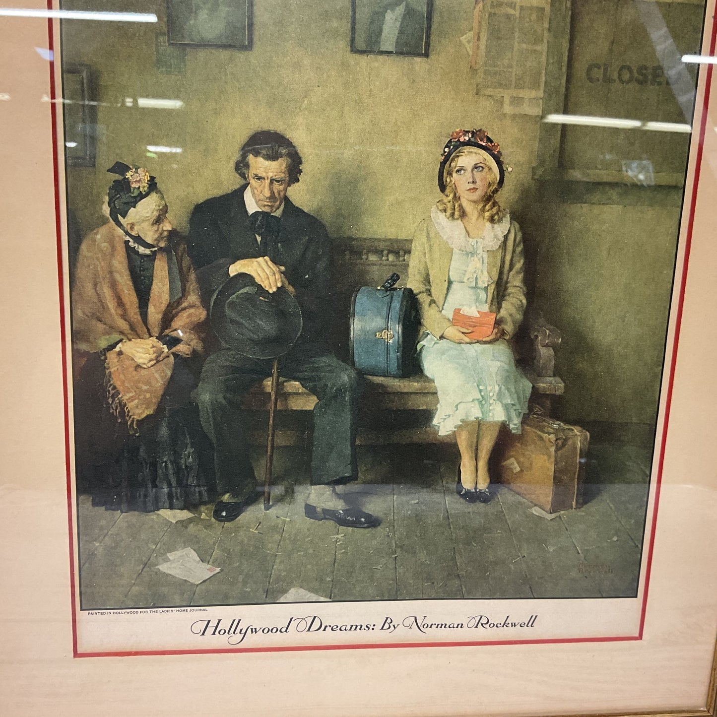 Norman Rockwell Hollywood Dreams 1930 Ladies Home Journal Magazine Page