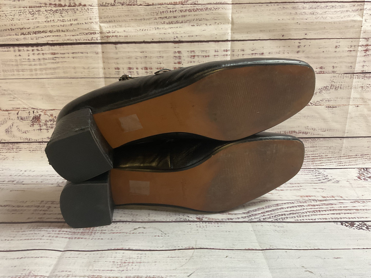 Madewell Black Pump Square Toe Heel Women 12