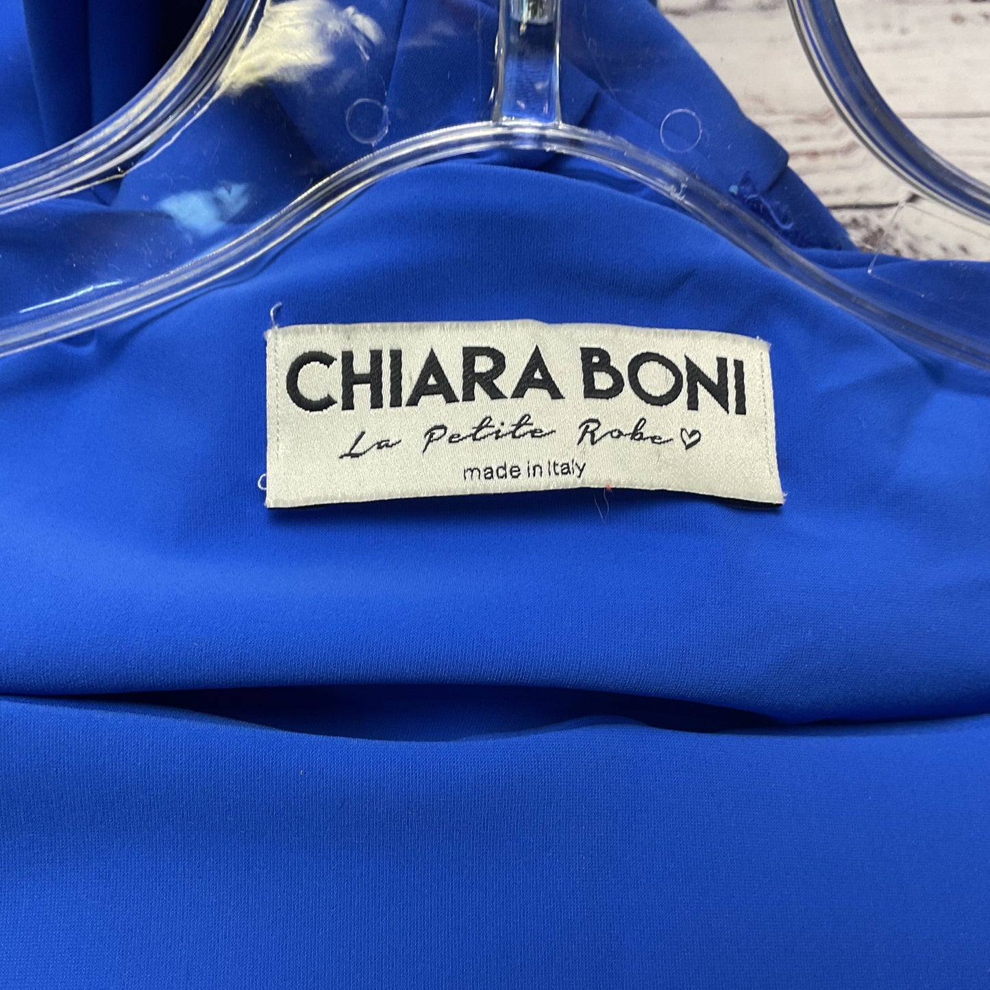 Chiara Boni Blue Cut Out Stretch Body Con Dress - Size 42