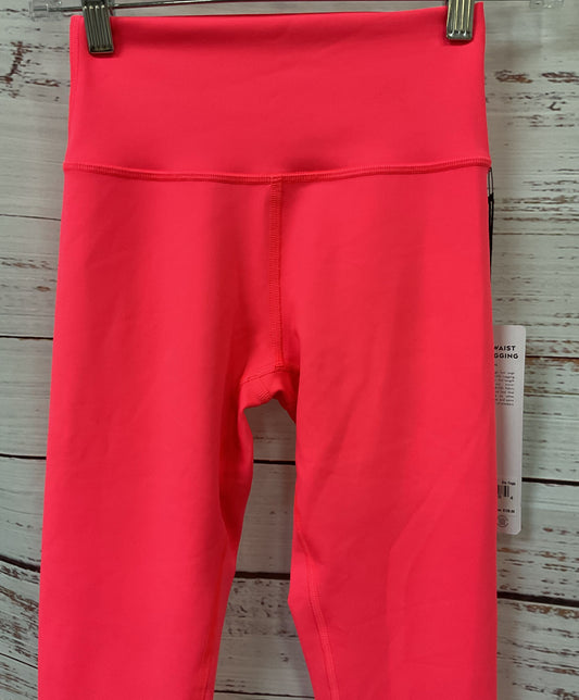 Alo 7/8 High-Waist Airlift Legging Fluorescent Pink Coral Leggings Size XS