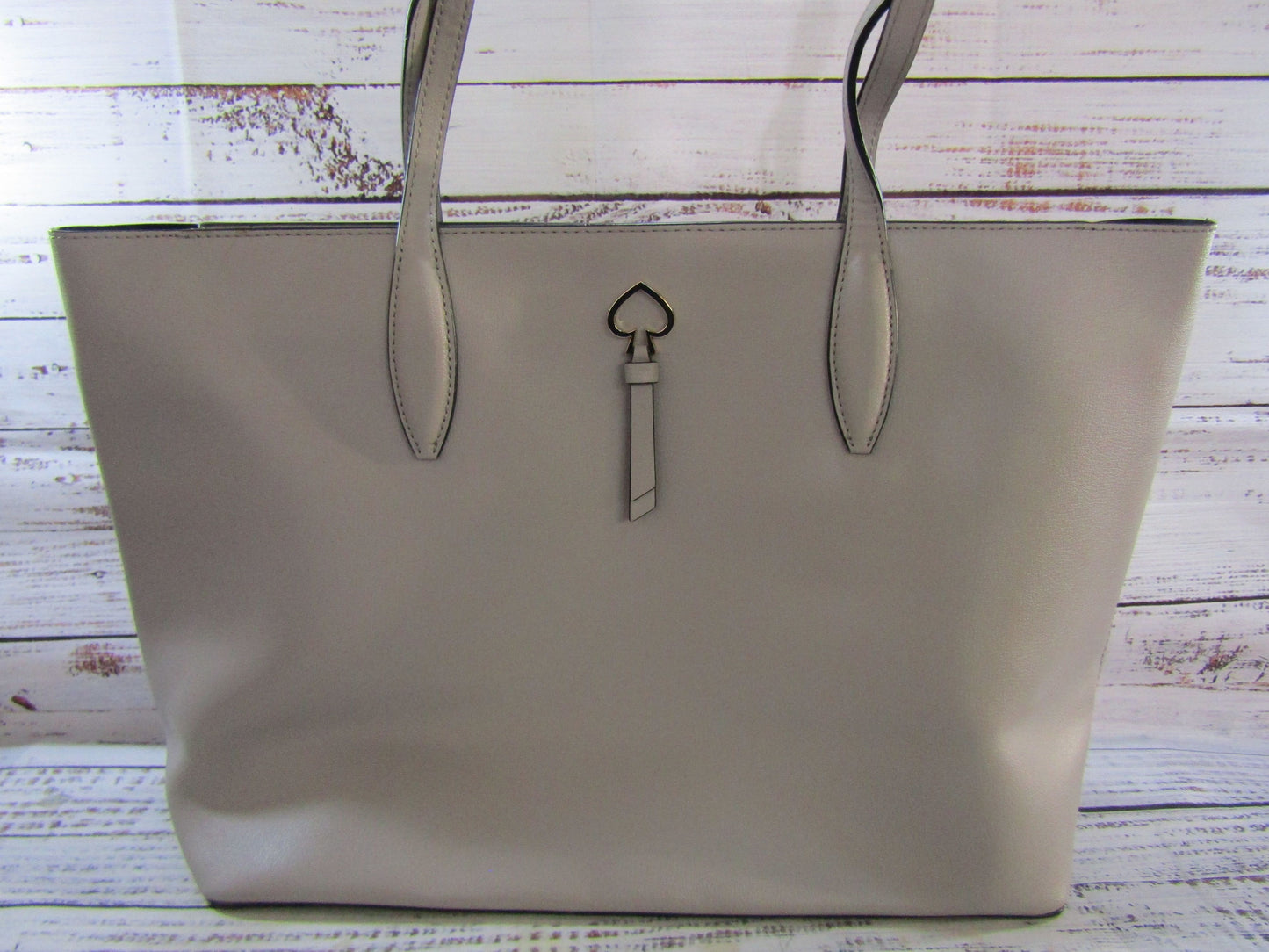 Kate Spade Adele Women's Gray Leather Tote Shoulder Bag