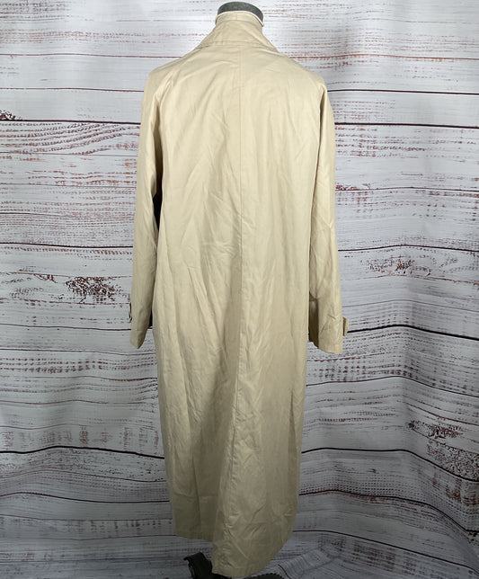 Giorgio Armani Vintage Long Trench Coat Beige S