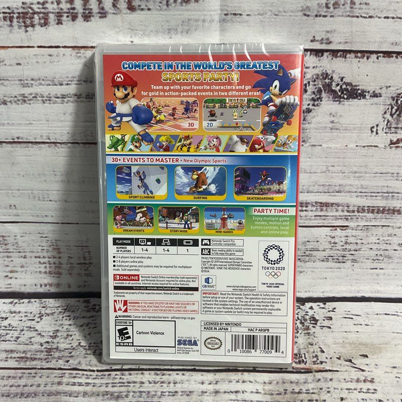 Mario & Sonic at the Olympic Games Tokyo 2020 Nintendo Switch Game SEALED (3/5)