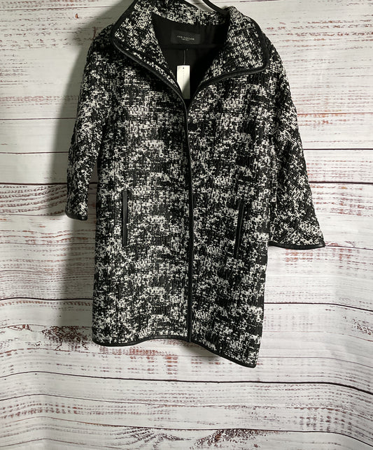 NWT Ann Taylor Black White Tweed Coat Size S Retail $198