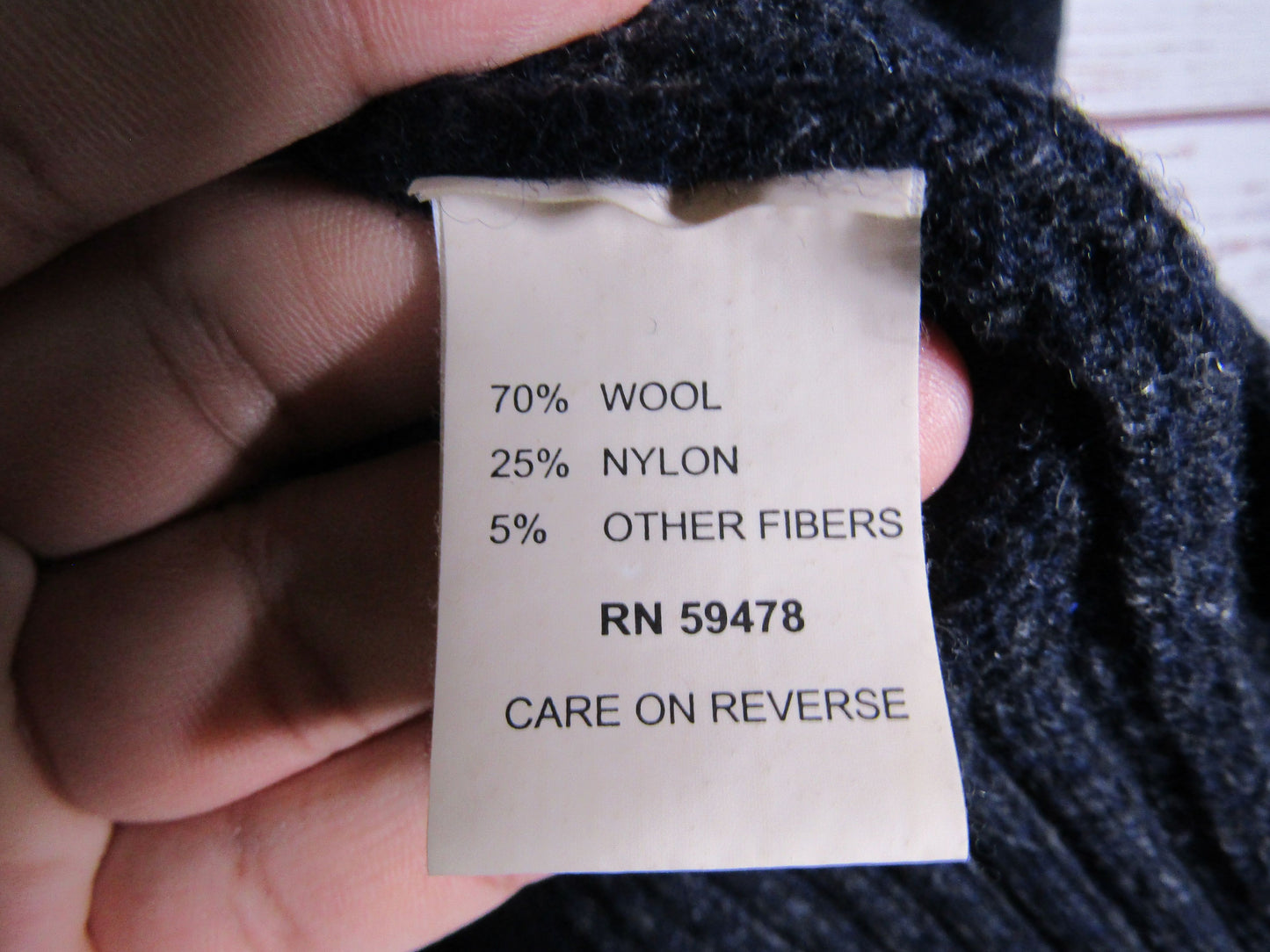 Daniele Blasi Men's Blue Wool Blend Knit Pullover Sweater Size M Made in Italy