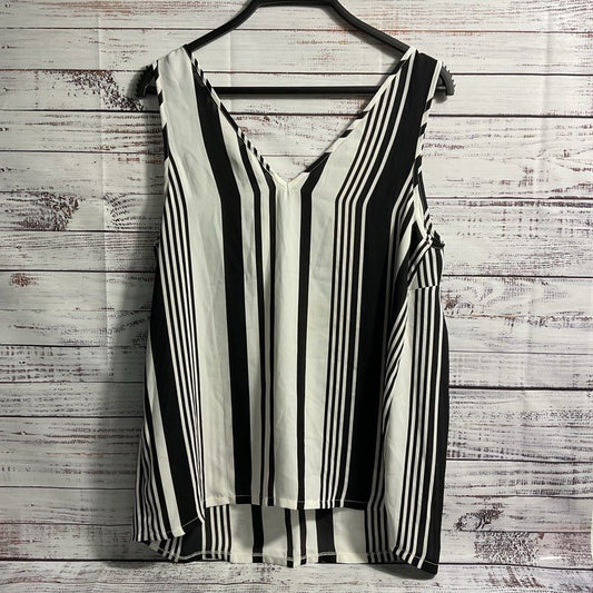 NWT Asos Black & White Striped V-Neck Maternity Tank Top - Size 6