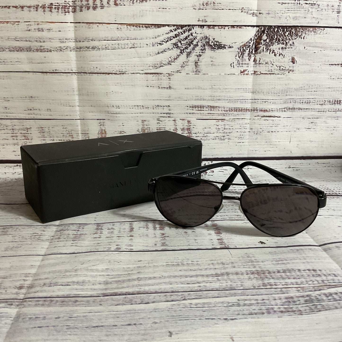 ARMANI EXCHANGE AX2034S Men's Black Aviator Sunglasses 59[ ]14 145 (FRAMES ONLY)