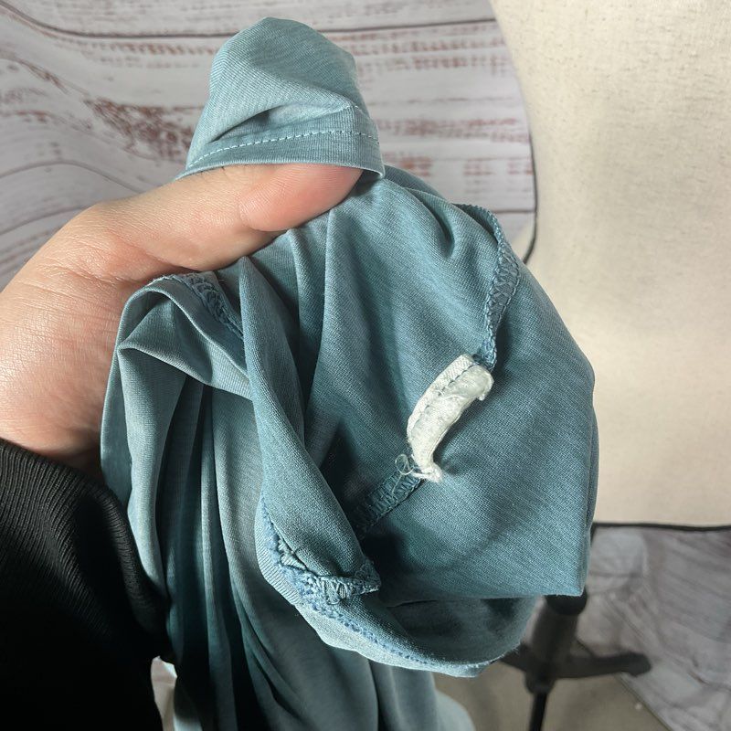 Patagonia Light Blue Thin Hooded Long Sleeve Pullover Hoodie Top Hoodie - Size L