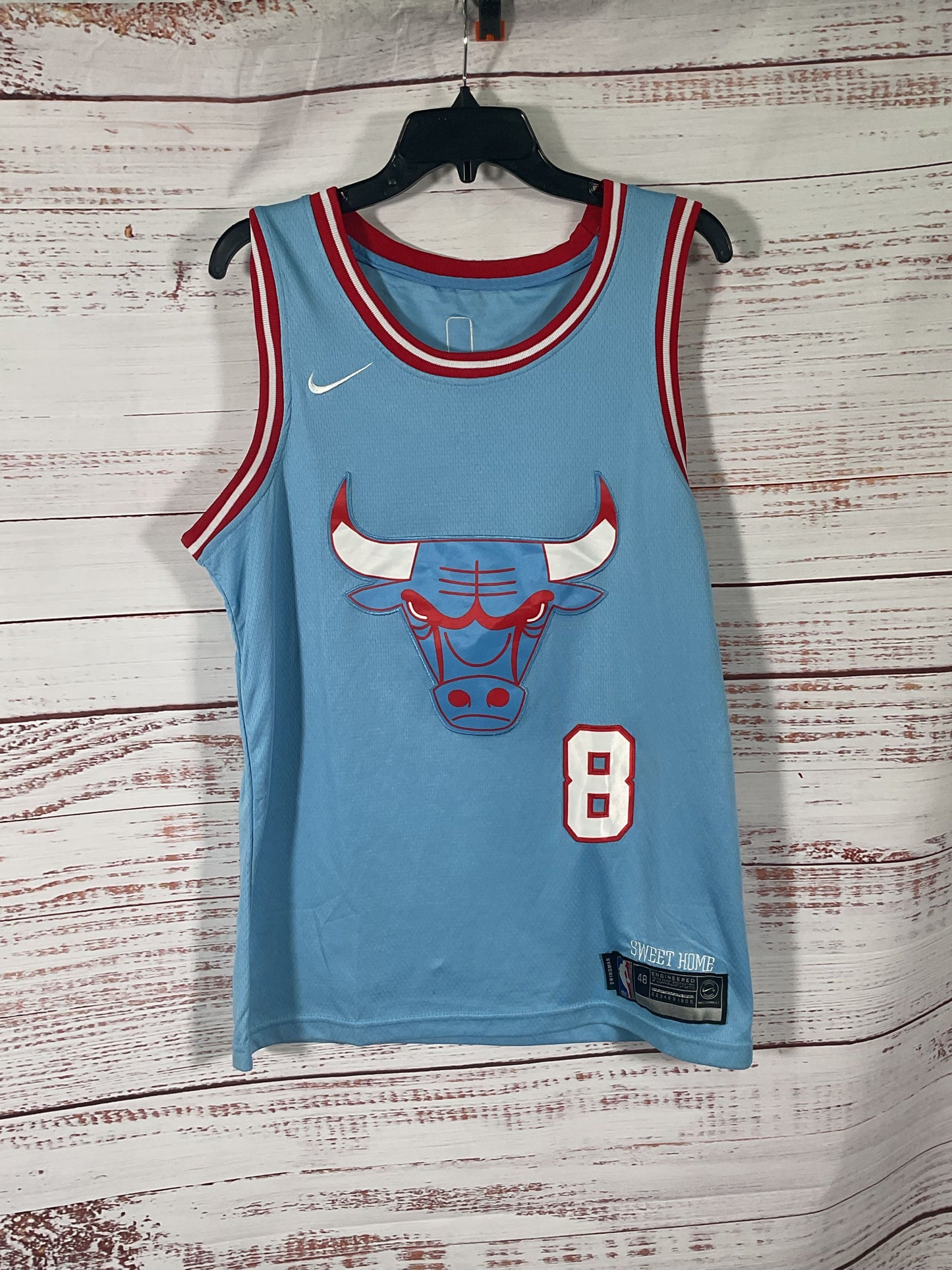 Nike Blue Chicago Bulls Zach Levine 8 Jersey - Size 48