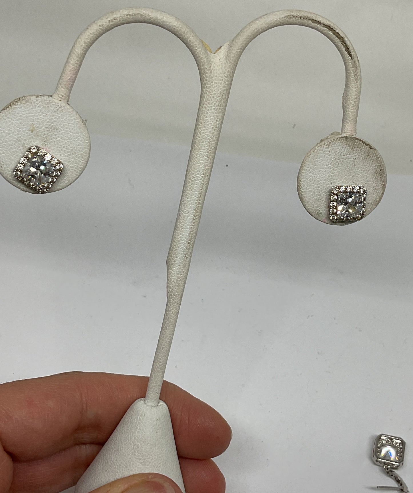 Lot 3 Sterling Silver Earrings with Rhinestones