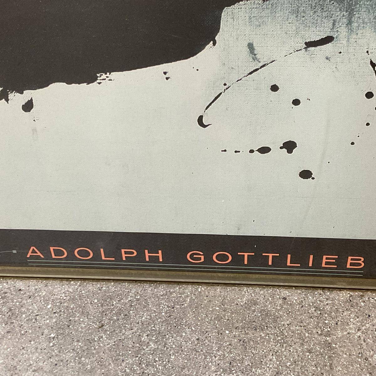 VTG. Rose Art Museum ADOLPH GOTTIEB "Rising" Brandeis Univ. Lithograph Poster