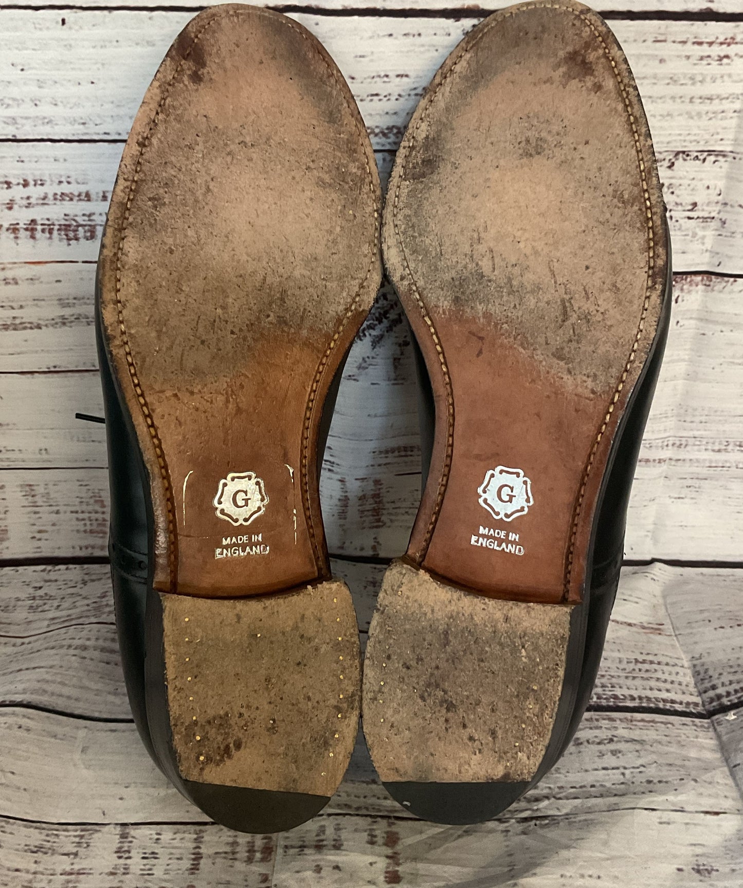 The Grenson Company Leather Oxford Dress Shoes Black