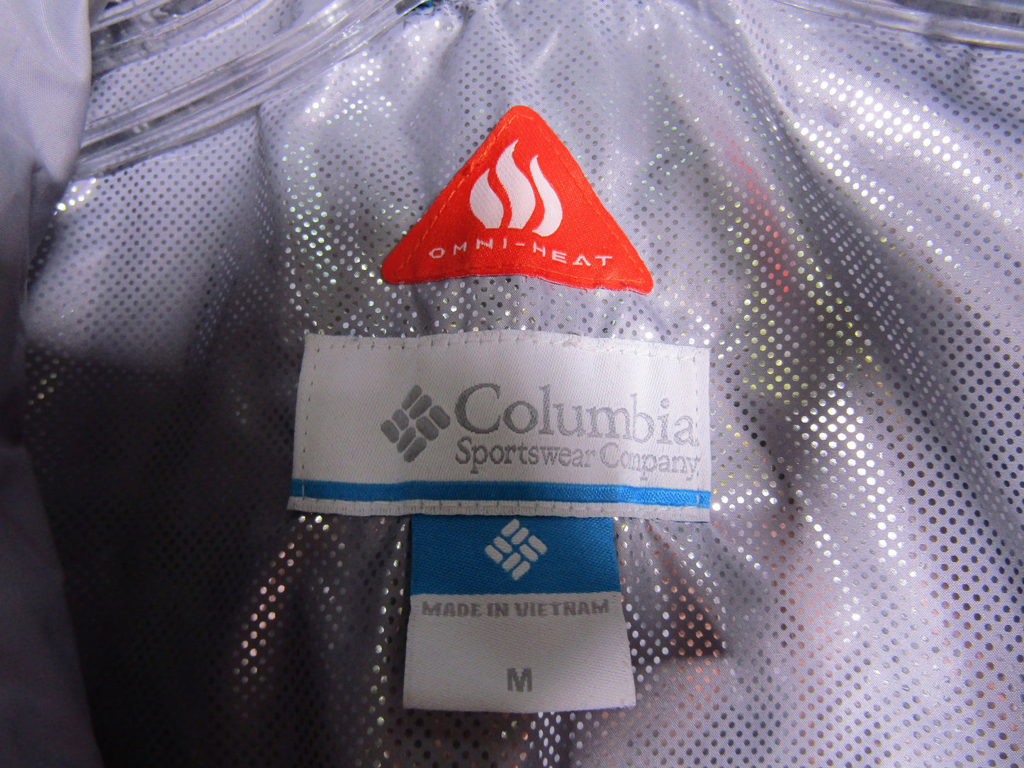 Columbia Women's Gray Quilted Full Zip Jacket Size M