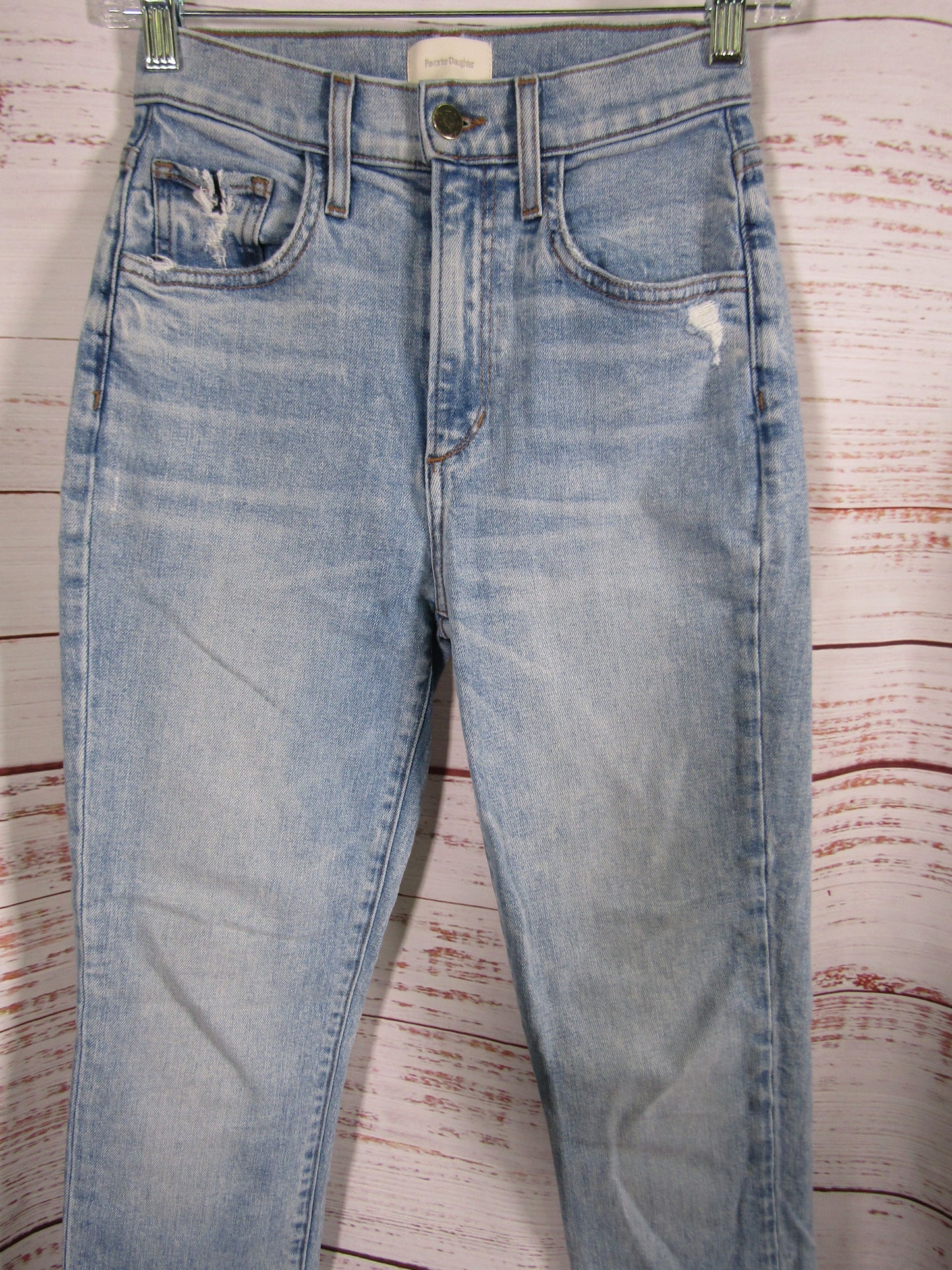 Favorite Daughter Women's Distressed Blue Denim Jeans Size 24
