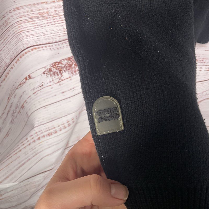 TeamSESH Bones Pinhead Skull Black Knit Streetwear Hoodie Sweater - Size XL