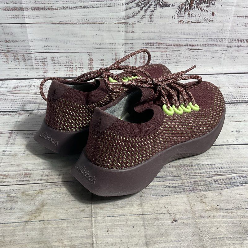 Allbirds Tree Dasher Burgundy Mesh Athletic Running Shoe Women's 7 US