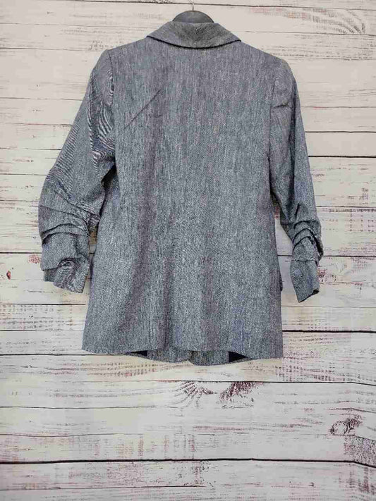 NWT Women's Halogen Blue Jacket w/ruched sleeves Size XXS