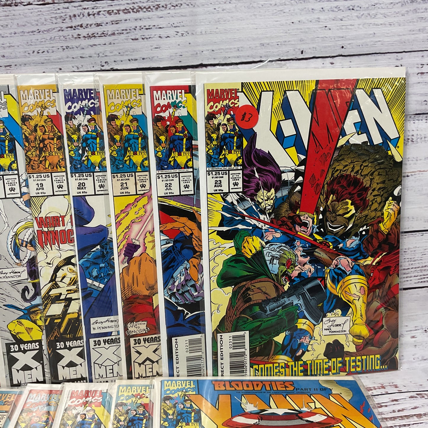 X-Men Marvel 8 34 Comic Book Lot Of 21 Issues