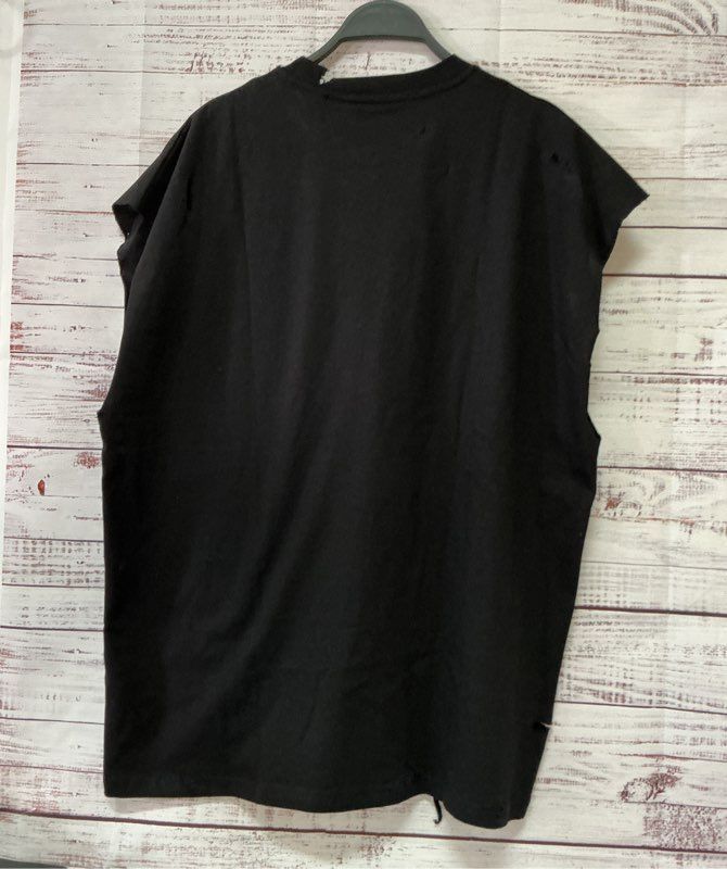 NWT Men's Rieglers Black Sleeveless T-shirt Size L Retail $78